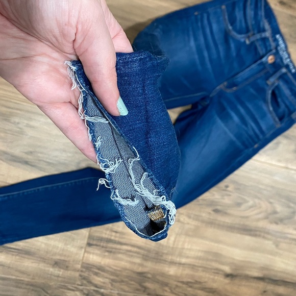 American Eagle super stretch x frayed jeggings - Picture 4 of 7